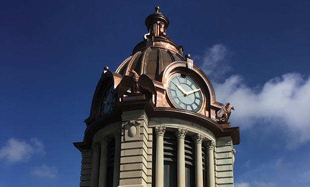 Legal eagle roofing - Renaissance Roofing helps restore the dome on Martin County Courthouse in Minnesota